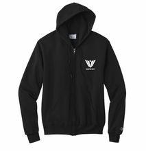 Load image into Gallery viewer, Frontline Full-zip Hoodie in Black by Champion