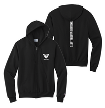 Load image into Gallery viewer, Frontline Full-zip Hoodie in Black by Champion
