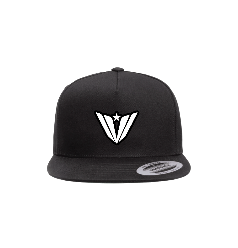 V-Strike Snapback in Black/White