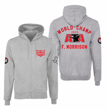 Load image into Gallery viewer, WORLD CHAMP Full-Zip Hoodie in Grey Htr by Champion
